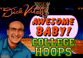 Dick Vitale's 'Awesome, Baby!' College Hoops (USA) Title Screen